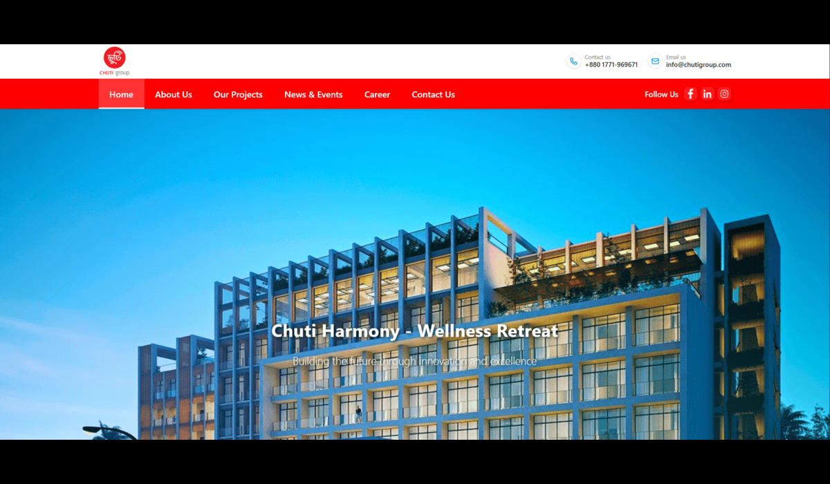 Chuti Group - Full-Stack Website