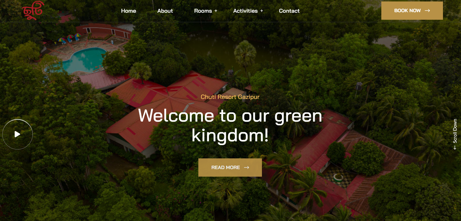 Chuti Resort Gazipur - Dynamic Website
